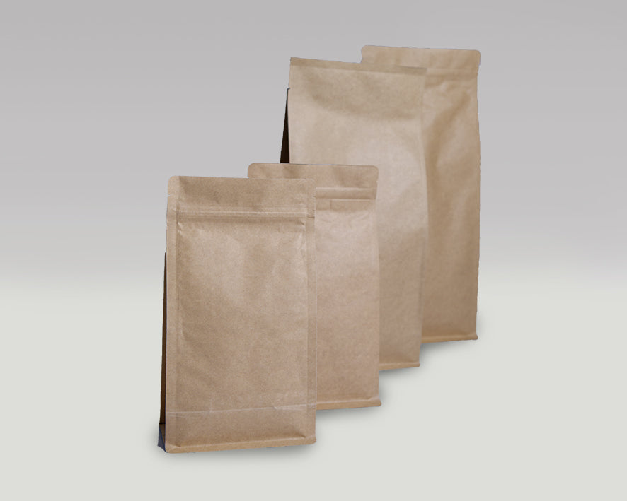 Kraft Flat Bottom Pouches