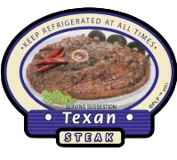 Label - Texan Steak (Oval)