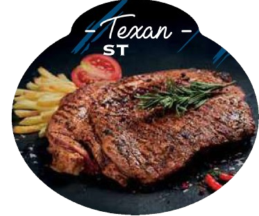 Label - Texan steak